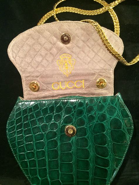 value vintage alligatot gucci bag|Vintage Gucci Alligator Bag .